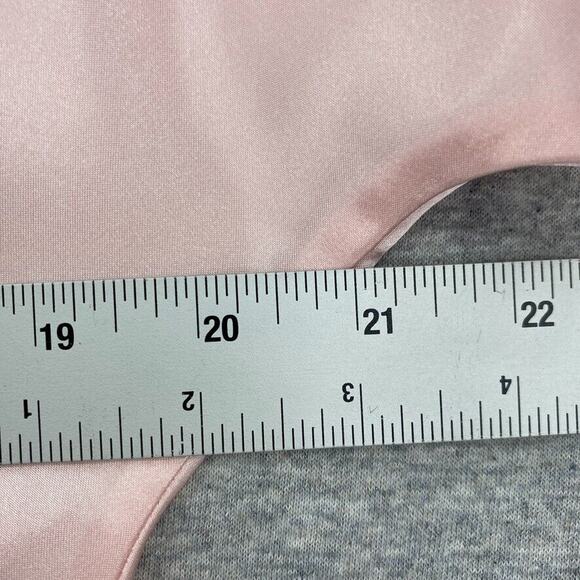 Vintage Natori Cruz Nightgown Womens Large Pink Embroidered Lace Short Sleeve - Picture 9 of 10